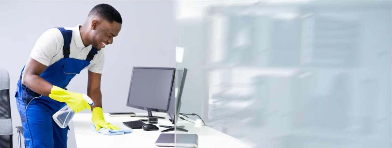 Modern office workspace